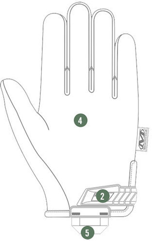 Mechanix Wear Militärhandschuhe in Gray Farbe