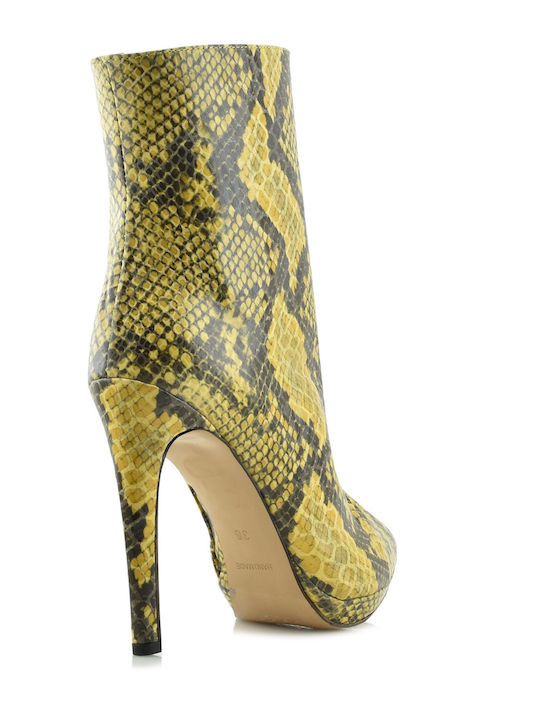 Stiefeletten Damen Gelb