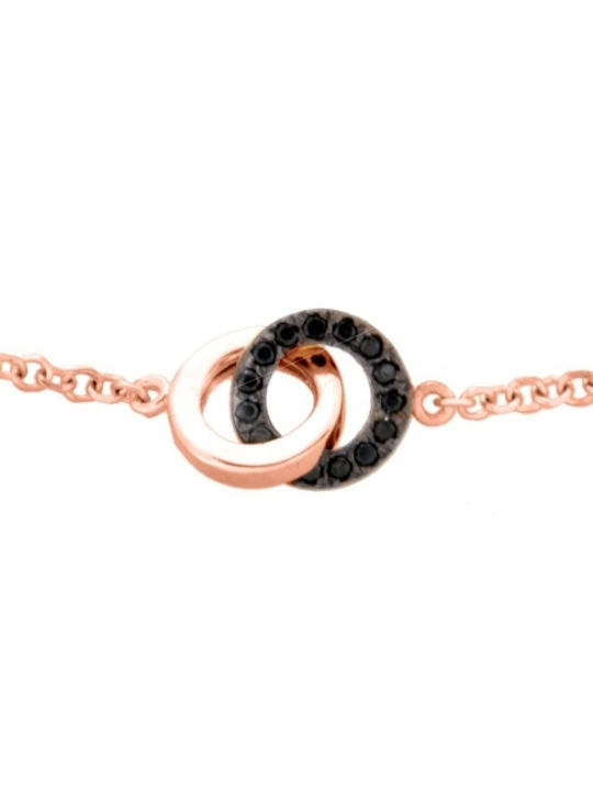 Xrisokosmima Damen Armband aus Gold 14K mit Zirkon