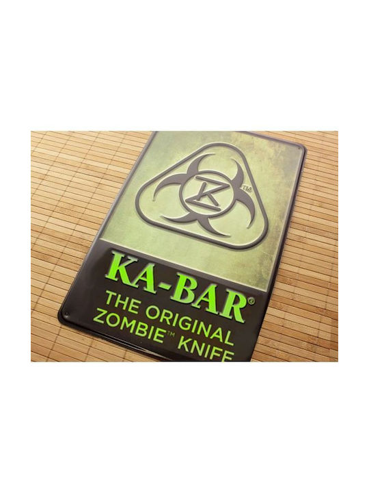 Ka-Bar Metallic Wall Sign 27.94x43.18cm