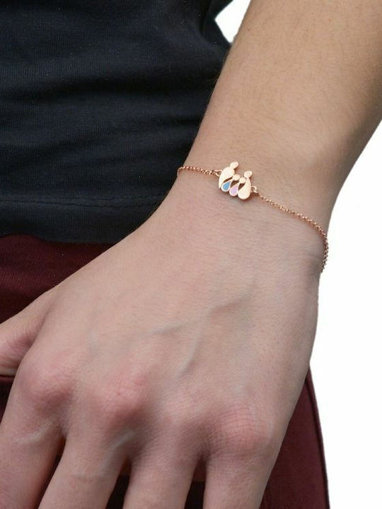 Amor Amor Bracelet with design Mum made of Silver Gold Plated