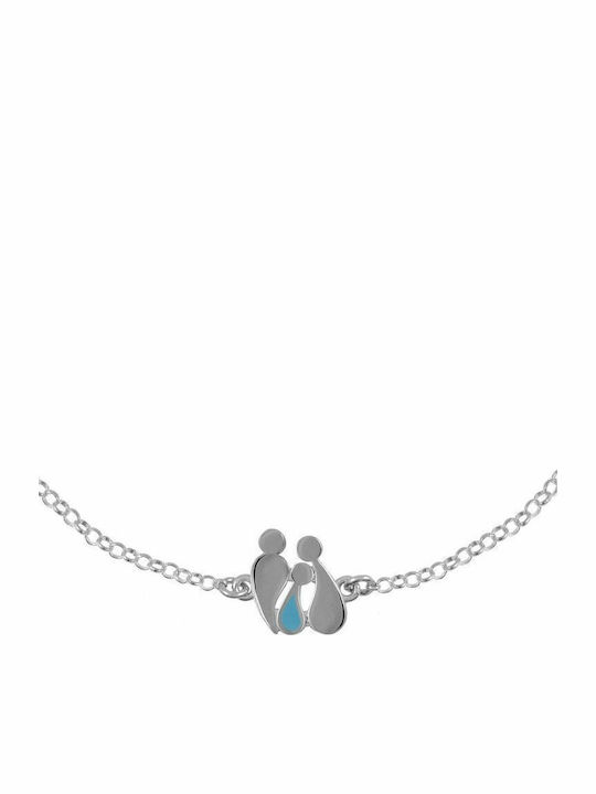 Women's Bracelet with design Mum made of Silver
