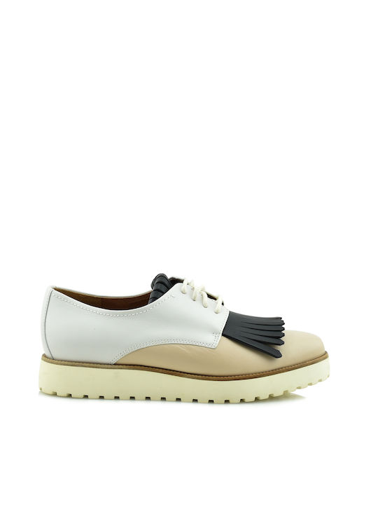 What For Women's Leather Oxford Shoes White