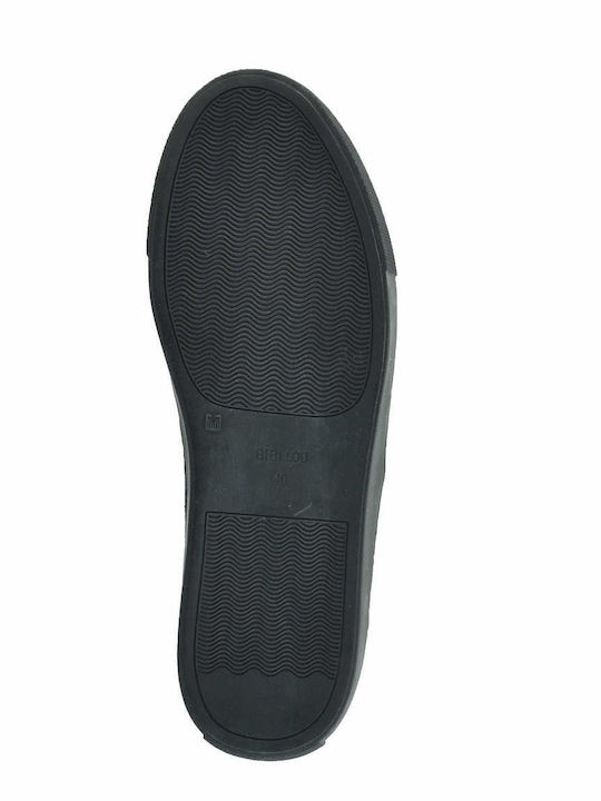 Γυναικεία Slip-On Δερμάτινα Μπλε