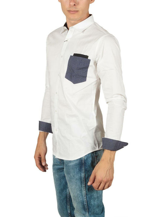 Ryujee Paris Men's Shirt Long Sleeve White