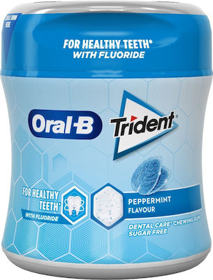 Trident Τσίχλες με Γεύση Μέντα Μπουκάλι Oral-B Trident (68g)