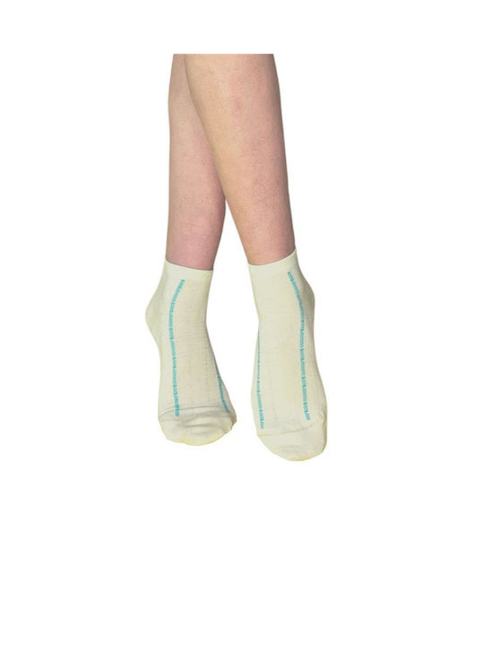 Inizio Women's Patterned Socks Beige