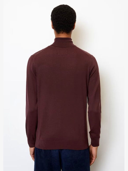 Marc O'Polo Men's Long Sleeve Sweater Turtleneck BORDO