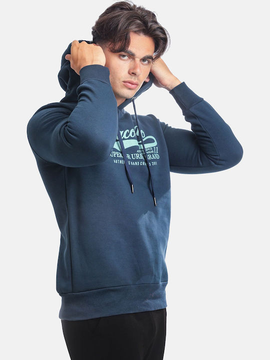 Sweatshirt with Hood Dark Blue