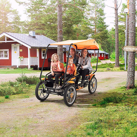 Berg Kids Foot-to-Floor Car Two Seater with Pedal Inspired Orange