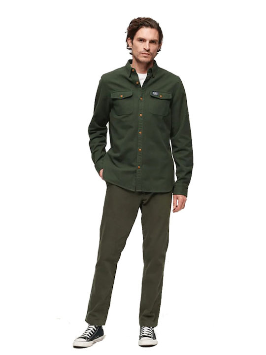 Ovin Trailsman Langärmlig Flanell Hemd Green