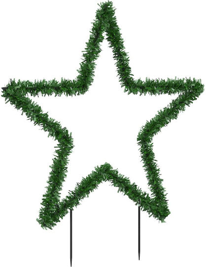 vidaXL Weihnachtlicher Dekorativer Anhänger Stern Beleuchtet Kunststoff 85x90cm 1Stück