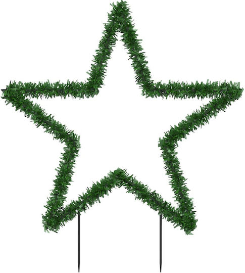 vidaXL Weihnachtlicher Dekorativer Anhänger Stern Beleuchtet Kunststoff 85x90cm 1Stück