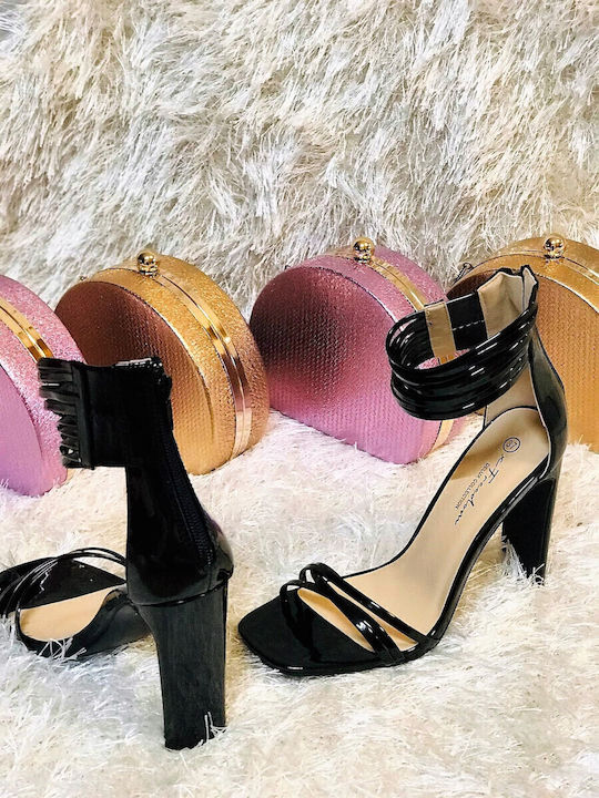 Woman's Fashion Leather Sandals Black