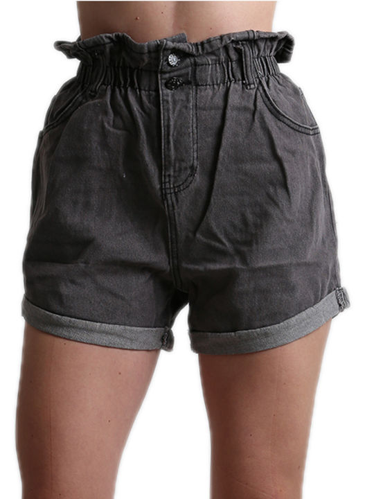 Chica Women's Jean High-waisted Shorts Grey