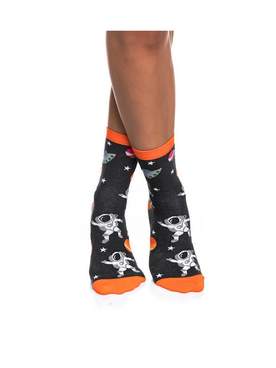 Inizio Women's Patterned Socks Charcoal