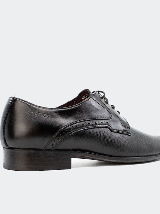 Δερμάτινα Ανδρικά Oxfords Μαύρα