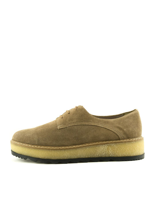 Γυναικεία Oxfords σε Καφέ Χρώμα