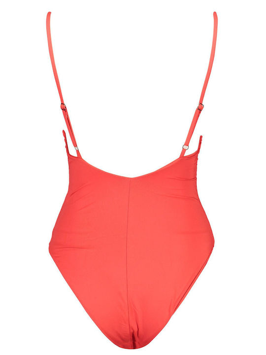 Karl Lagerfeld One-Piece Swimsuit Red