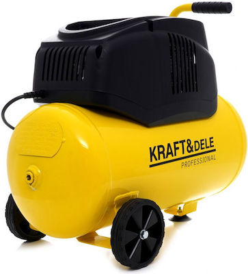 Kraft & Dele Cu o singură fază Compresor de aer cu Putere 1.5hp și Rezervor de aer 24lt