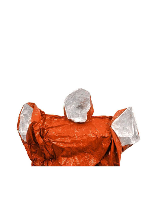 Origin Outdoors Waterproof and Windproof Work Poncho with Reflective Tapes Orange Length 132cm.