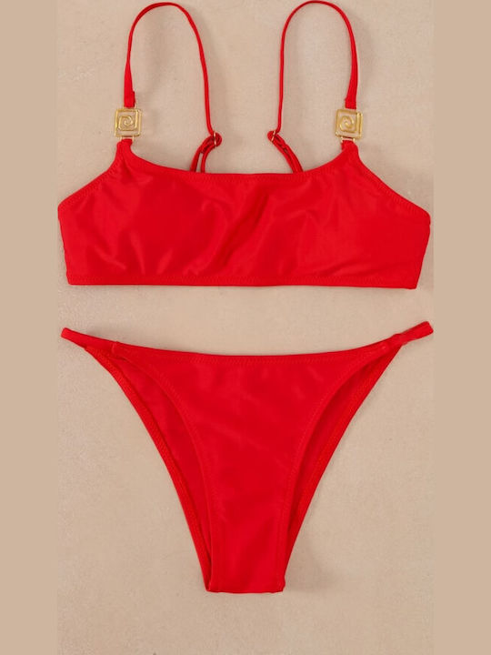 Gigi Set Bikini Τριγωνάκι Κόκκινο