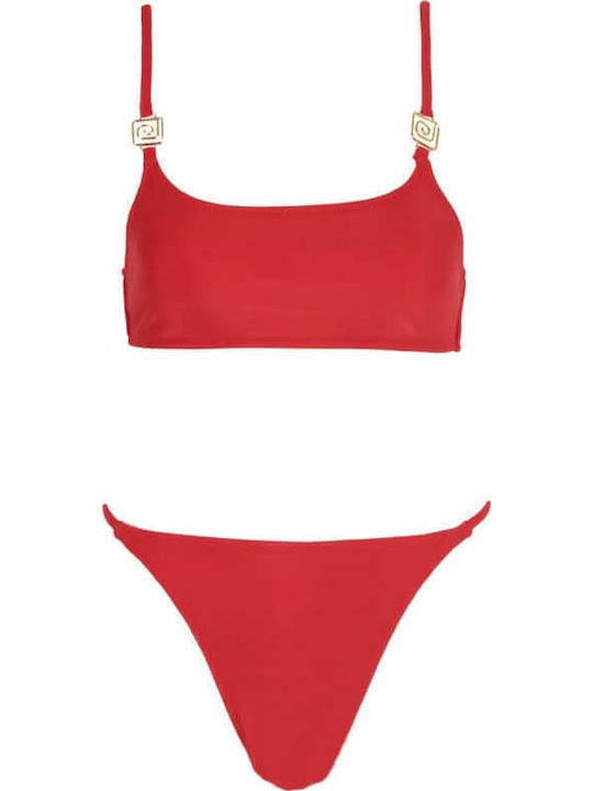 Gigi Set Bikini Τριγωνάκι Κόκκινο