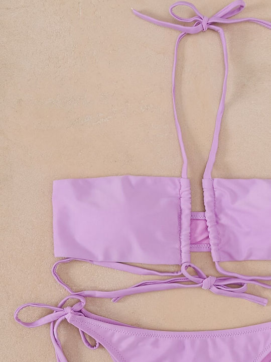 Gigi Set Bikini Τριγωνάκι Λιλά