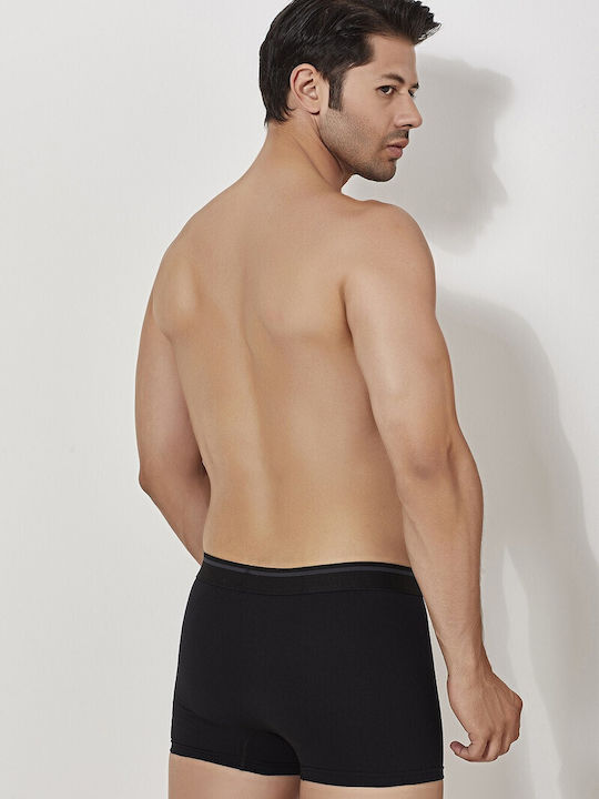 Herren Boxershorts Schwarz 1Packung