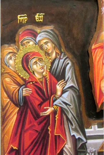 IconsGR Εικόνα Разпятието Дърво 52x28см.