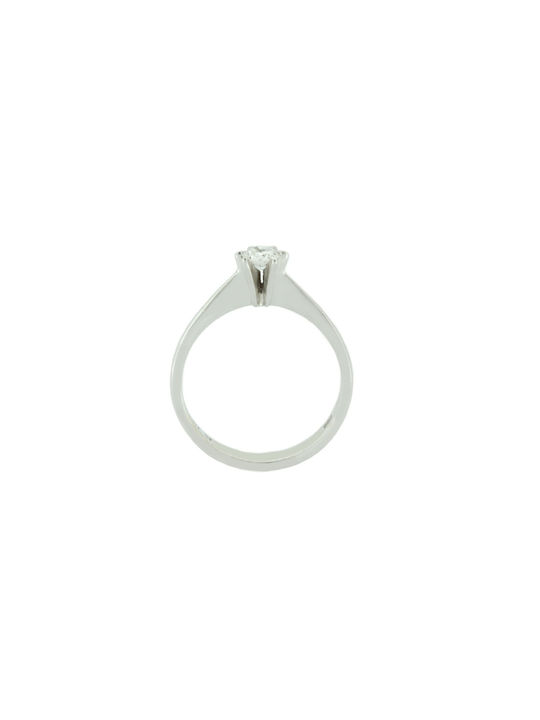 Single Stone from White Gold 14K