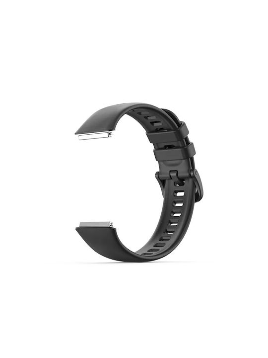 Huawei Λουράκι Σιλικόνης Μαύρο (Huawei Band 7)