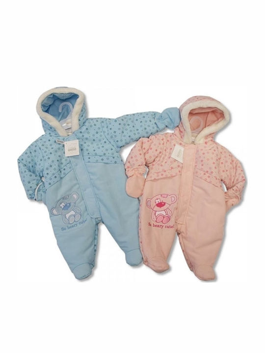 Nursery Time Body pentru Bebeluși de Ieșire Mânecă lungă Roz