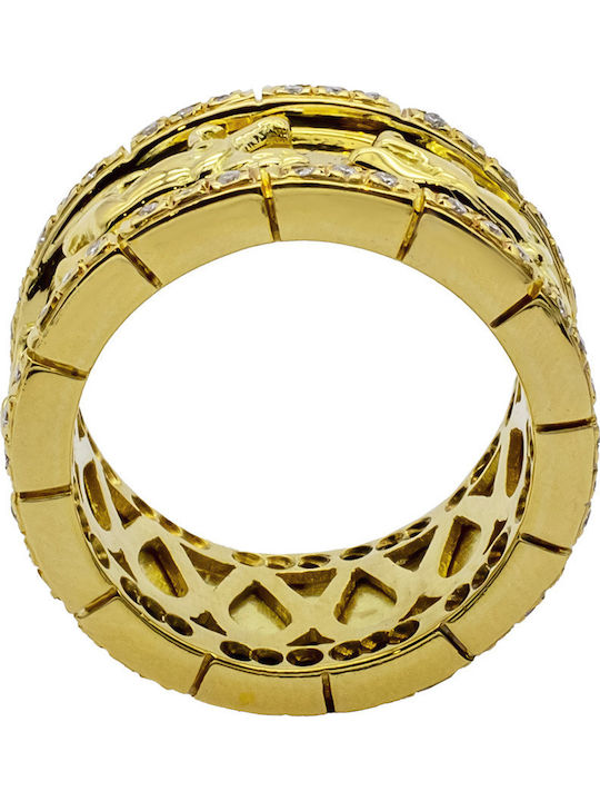 Savvas Design Set with Necklace , Earrings & Ring from Gold 18K