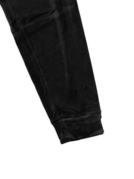 Ustyle Damen-Sweatpants Jogger Schwarz Samt