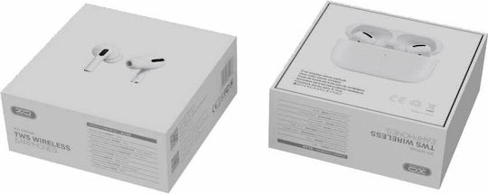 XO Q3 In-ear Bluetooth Handsfree Ακουστικά με Θήκη Φόρτισης Λευκά