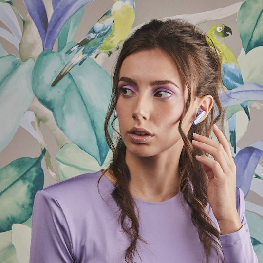 Energy Sistem Style 4 In-ear Bluetooth Handsfree Ακουστικά με Θήκη Φόρτισης Violet