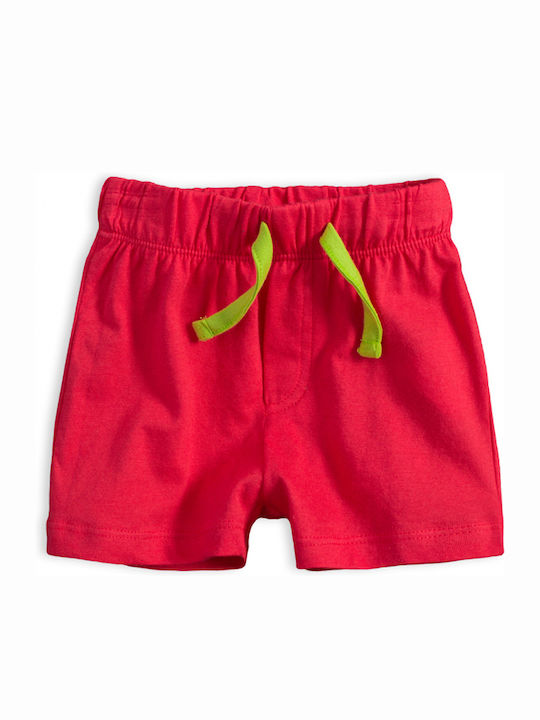 Poulain Kids Set with Shorts Summer 2pcs White/Red