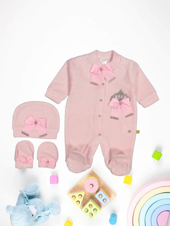 Annora Baby Baby Bodysuit Set Pink