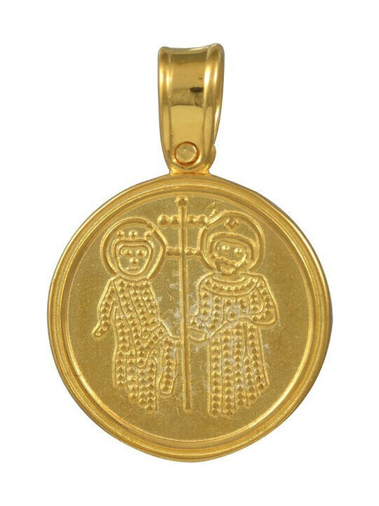 Pendant Kids Talisman Constantine from Gold 14K 662Κ