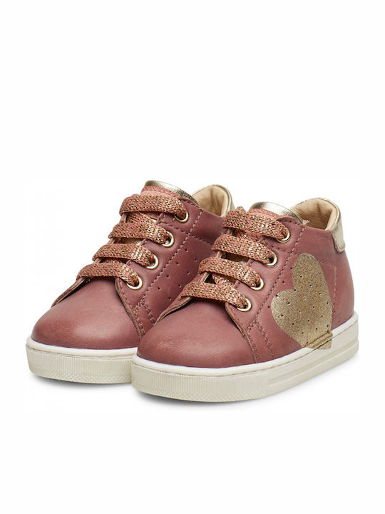 Falcotto Παιδικά Sneakers High Heart Ανατομικά Ροζ