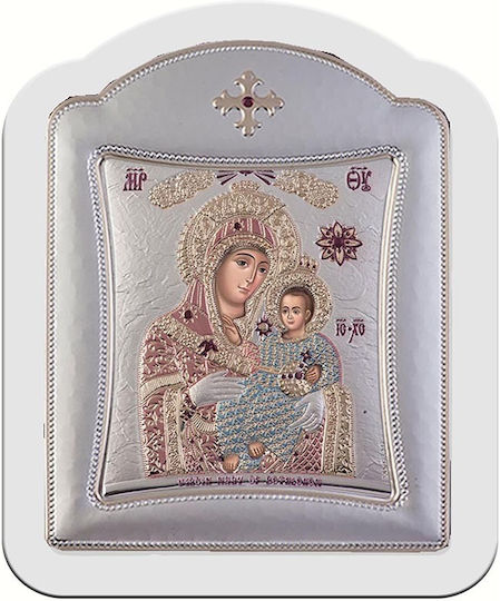 Slevori Icoană Maica Domnului Cu Pruncul Argint 28.7x36.5cm