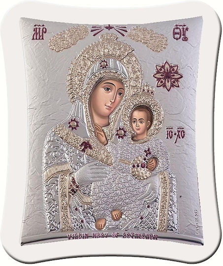 Slevori Icoană Maica Domnului Cu Pruncul Argint 18.9x15.8cm