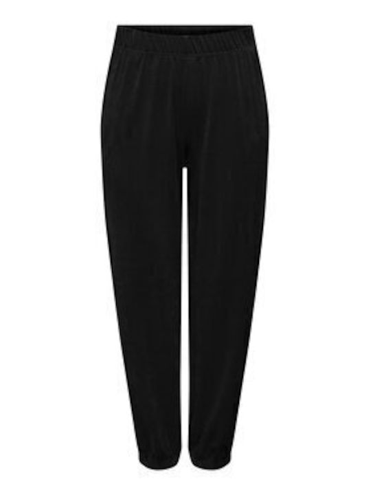 Rebel Pantaloni de Trening cu elastic Catifea Negru