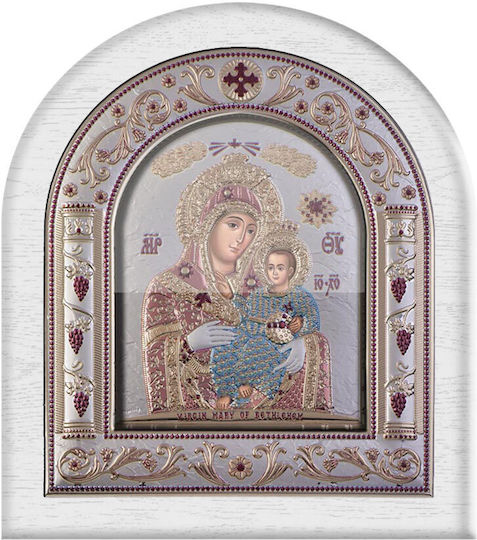 Slevori Икона Богородица с Младенеца Метална 22.8x26.3см