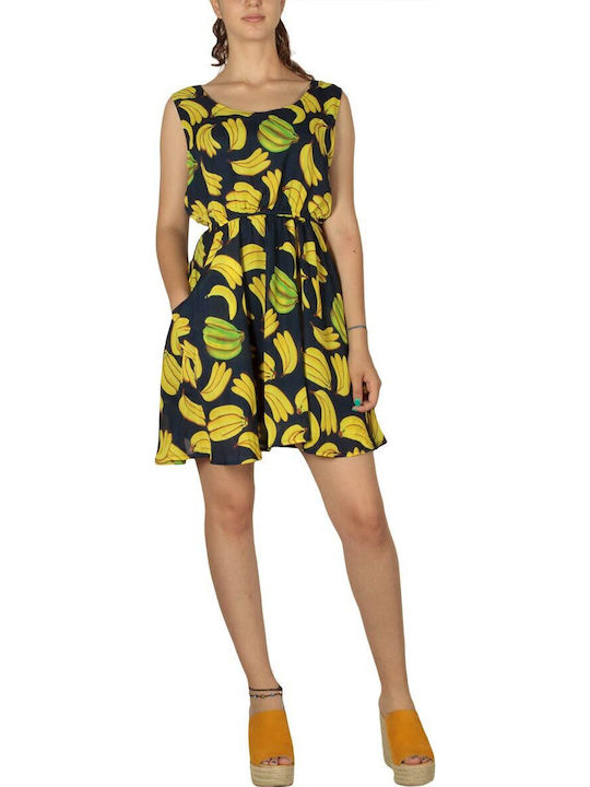 Sommer Mini Damenkleid Blau