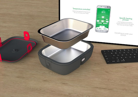 Inox Electric Lunch Box Gray 925ml
