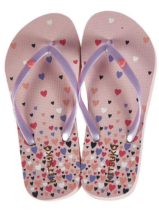 Mitsuko Frauen Flip Flops in Rosa Farbe