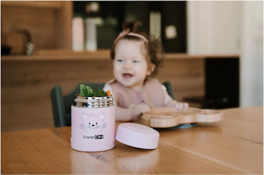 FreeOn Kitty Baby Food Thermos Stainless Steel 350ml