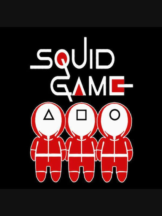 Takeposition Squid T-shirt με Στάμπα Squid Game Μαύρο